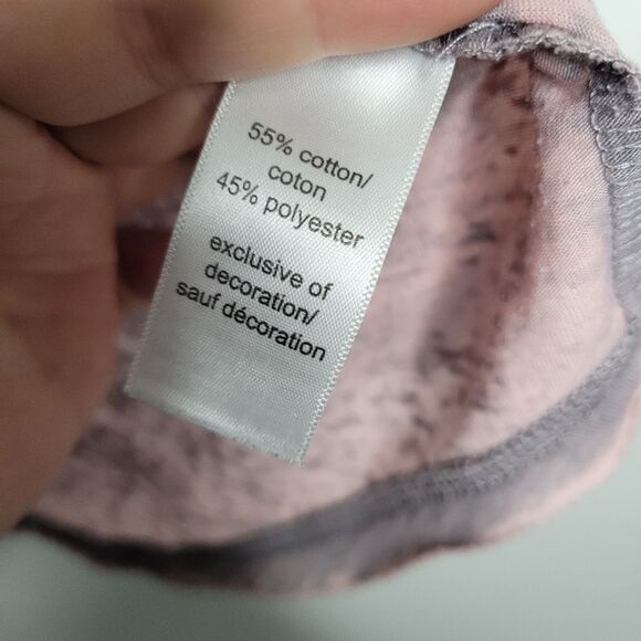 y2k pink black burnout cyber grunge MySpace thin cross wings top small - Picture 4 of 8